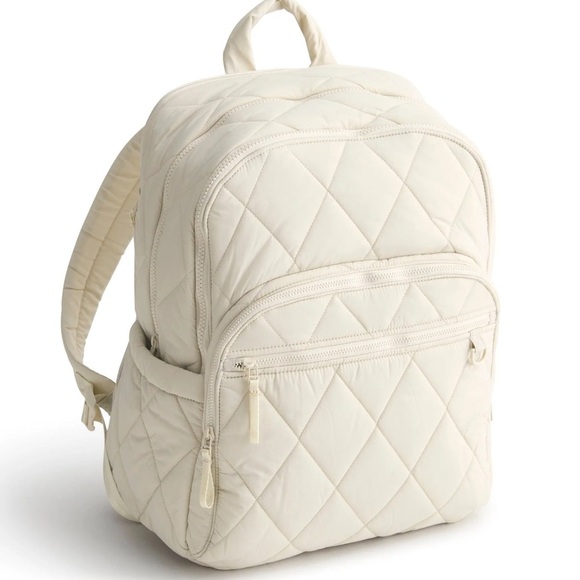 Vera Bradley Handbags - Vera Bradley Large Bancroft Backpack Pumice Stone in Featherweight